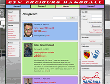 Tablet Screenshot of esvhandball.de